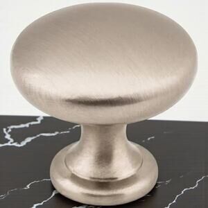 Hardware Resources 1-3/16" Madison Cabinet Mushroom Knob Brushed Nickel Lot (10)